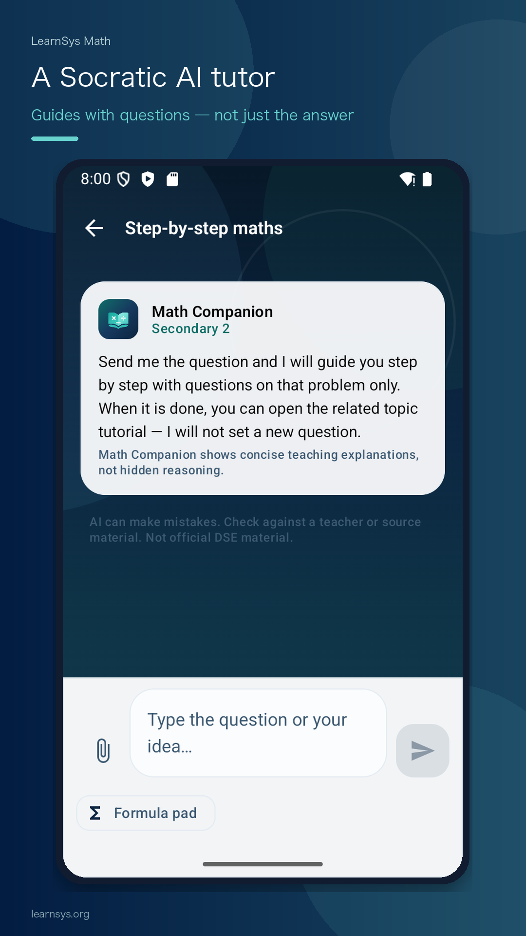 LearnSys Math screen 2