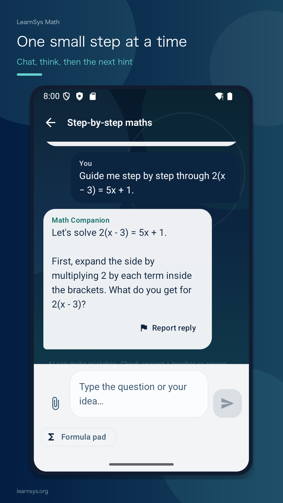 LearnSys Math screen 3