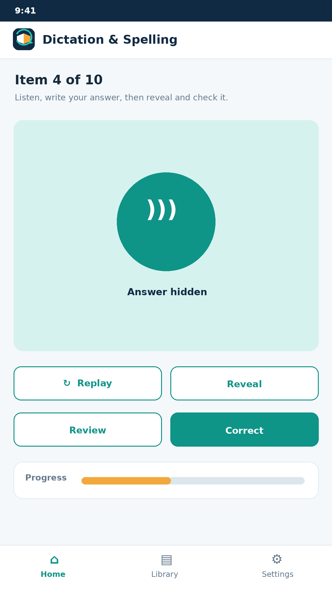 LearnSys Recall screen 3